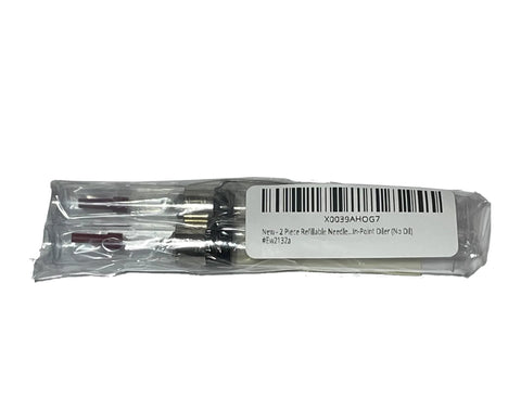 Pocket Clip Refillable Needle Precision Oil Applicator With Pro Grade Pinpoint Lube System And One Half Ounce Capacity Each packaged