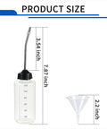 precision needle oiler kit showing stainless tip and funnel with product dimensions