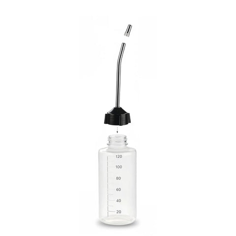 precision needle oiler kit with extra long stainless needle for precise lubrication in tight spots and leak-proof LDPE reservoir bottle