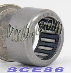 BA86ZOH Shell-Type Needle Bearing 1/2" x 11/16" x 3/8" inch industrial bearing with open ends and high load capacity
