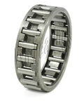 KT121512 - Needle Roller Bearing Cage - 12x15x12mm K121512 shown in a side view, highlighting needle rollers and metal cage.