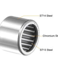 Close-up of Needle Roller Bearing Set SCE1212 with ST14 steel cup and ST13 cage, showing construction details.
