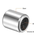 Needle Roller Bearing Set SCE610 3/8 In Bore 9/16 In OD 5/8 In Width Chrome Steel Open End Bearing with Steel Cage close-up