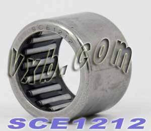 BA1212ZOH Shell-Type Needle Bearing 3/4" x 1" x 3/4" inch showing open ends and thin-walled outer ring