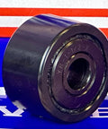 YR-1-1/2-X Flat Yoke Needle Roller Bearing 7/16" x 1-1/2" x 7/8" inch side view in black finish