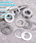 Six Set AXK2035 Needle Roller Bearings With Two AS Washers for Mower, Lawn Tractor, Automotive Use; visible bearings and washers
