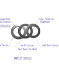 Two Sets Of Thrust Needle Roller Bearings With Four Washers 55mm Inner Diameter 78mm Outer Diameter 3mm Width Industrial Bearing