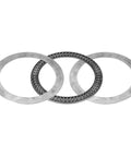 AXK120155 Needle Roller Thrust Bearings with 2 Washers, 120mm Inner Diameter, 155mm OD 4mm Width Chrome Steel in three-piece set