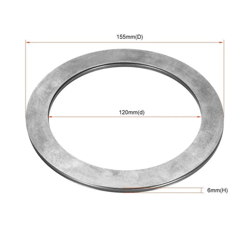 AXK120155 Needle Roller Thrust Bearings with 2 Washers, 120mm Inner Diameter, 155mm OD 4mm Width Chrome Steel washer