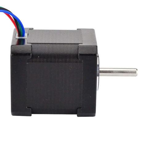 Side view of a 5PCS Nema 17 Stepper Motor Bipolar 2A 84oz.in 48mm with 4-lead wires for 3D Printer/CNC.