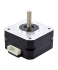 Nema 17 Pancake Stepper Motor 1A 17Ncm Bipolar 1.8 Degree 4-Lead 23mm Body Length for 3D Printer CNC Extruder, front view