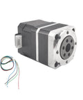 Harmonic Gear Drive Reducer with NEMA 17 Stepper Motor 1.4A, 2 Arcmin Precision, 30:1 Ratio Rotary Reducer