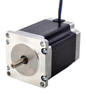Front view of Nema 23 Stepper Motor 3.0A 269oz.in/1.9Nm 76mm Length Step Motor for CNC Mill Lathe Router with visible shaft.