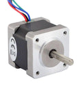 Front view of Nema 14 Bipolar Stepper Motor 0.8A 25.5oz.in/18Ncm for 3D Printer CNC Machine showing shaft and wires.