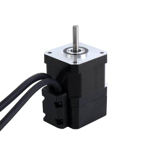 Nema 17 Closed Loop Stepper Motor 42Ncm/59.48oz.in with Encoder 1000PPR(4000CPR) showing compact design and cables