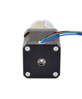 Front view of 51:1 Planetary Gearbox High Torque Nema 17 Stepper Motor Precision Camera DIY with wires