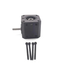 Right Angle Gearbox for Nema 17 Stepper Motor 90 Degree Spiral Bevel Gear with mounting bolts
