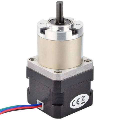 27:1 Planetary Gearbox Nema 17 Stepper Motor DIY CNC Hobby Camera Robotics with visible wiring and CE marking