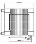 Technical diagram of a 51:1 Planetary Gearbox High Torque Nema 17 Stepper Motor Precision Camera DIY with dimensions labeled.