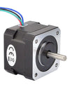 Nema 17 Stepper Motor 26Ncm(36.8oz.in) 12V 0.4A 3D Printer CNC compact unit with visible metal shaft and labeled side view
