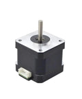 Front view of NEMA 17 Stepper Motor 17HE15-1504S 42Ncm 1.5A 4 Lead High Precision showing compact design.