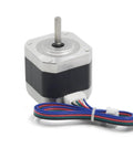 Front view of a Nema 17 Stepper Motor 42x40mm Body Bipolar 1.5A 400mN.m 2 Phase 4 Wires 1.8° for 3D Printer or CNC Machine with 1M Motor Cable