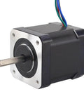 5PCS Nema 17 Stepper Motor Bipolar 2A 84oz.in 48mm 4-Lead for 3D Printer/CNC, side view showing shaft and wiring