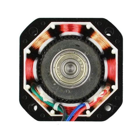 Inner view of Nema 17 Stepper Motor Bipolar 2A 59Ncm(84oz.in) 48mm Body 4-Lead with exposed stator coils and 1m cable