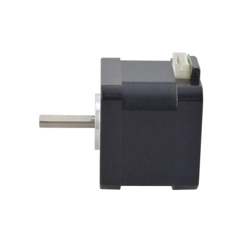 Side view of Nema 17 Stepper Motor Bipolar 1.5A 42Ncm 42x42x38mm 1.8deg 4 Wires with 1m Cable and Connector (1 Pack)