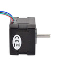 Side view of a Nema 17 Stepper Motor 26Ncm(36.8oz.in) 12V 0.4A 3D Printer CNC with visible wires and shaft.