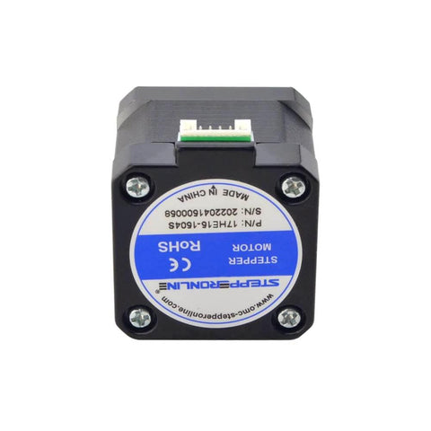Nema 17 Stepper Motor Bipolar 1.5A 42Ncm 42x42x38mm 1.8deg 4 Wires with 1m Cable and Connector back view