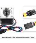 Prusa i3 MK3 MK3S+ X-Axis Step Motor NEMA17 42-40 Motor 2 Phase 1.8° Shaft 20mm with 350mm integrated wire and connectors