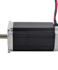 Side view of Nema 23 CNC Stepper Motor 425oz-in Bipolar 1.8deg 4.2A Stepping Motor with visible wiring and shaft for CNC 3D Printer.