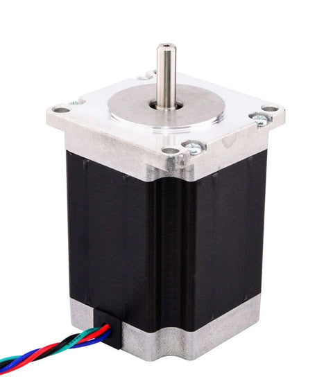 Nema 23 Stepper Motor 3.0A 269oz.in/1.9Nm 76mm Length Step Motor for CNC Mill Lathe Router front view
