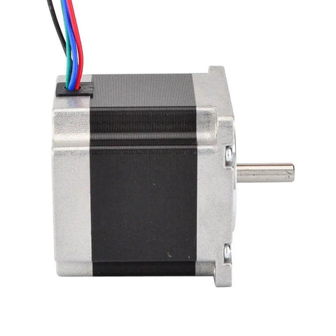 Side view of Nema 23 Stepper Motor Bipolar 2.8A 1.26N.m Holding Torque 2-Phase 4-Wire 1.8 Deg 57x57x56mm Body for 3D Printer or CNC Machine