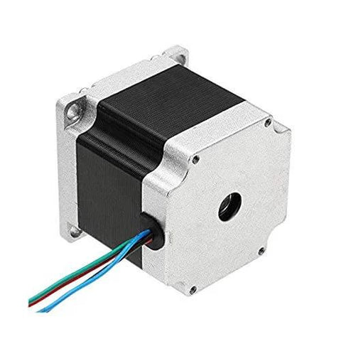 Nema 23 Stepper Motor Bipolar 2.8A 1.26N.m Holding Torque 2-Phase 4-Wire 1.8 Deg 57x57x56mm Body, front view