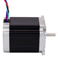 Side view of Nema 23 Stepper Motor 3.0A 269oz.in/1.9Nm 76mm Length Step Motor for CNC Mill Lathe Router showing metal casing and wires