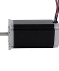 Side view of Nema 23 Stepper Motor 8mm Shaft Bipolar 3Nm(425oz.in) 4.2A 57x57x113mm 4 Wires CNC Engraving Machine