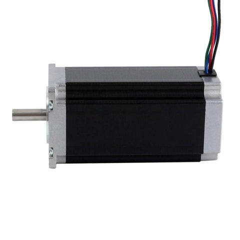 Side view of Nema 23 Stepper Motor 8mm Shaft Bipolar 3Nm(425oz.in) 4.2A 57x57x113mm 4 Wires CNC Engraving Machine