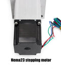 Nema23 stepping motor for 100mm stroke cnc linear stage motion actuator, x y z axis linear slide rail, with colored wires