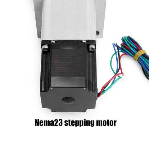Nema23 stepping motor for 100mm stroke cnc linear stage motion actuator, x y z axis linear slide rail, with colored wires