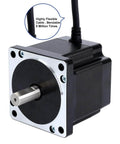 Front view of Nema 34 Stepper Motor 1.8deg 4.8Nm(679.74oz.in) 6.0A 86x86x78mm 4 Wires CNC with flexible cable.