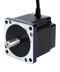 Front view of Nema 34 Stepper Motor 1.8deg 4.8Nm(679.74oz.in) 6.0A 86x86x78mm 4 Wires CNC showing shaft and mounting holes.