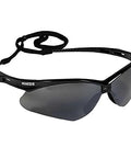 Nemesis Safety Glasses with Anti Fog Smoke Lenses for Outdoor Use 3 Pack, featuring a lightweight, black frame with neck strap