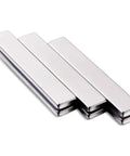 Close-up of Six Pack Neodymium Bar Magnets With Adhesive Backing 60x10x3mm 18 Lb Pull For Crafts Office Storage Fridge Organization