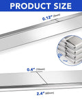 Six Pack Neodymium Bar Magnets With Adhesive Backing 60x10x3mm 18 Lb Pull For Crafts Office Storage Fridge Organization