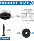Neodymium Cabinet Magnets 20 Lb Holding Power 12 Pack With Holes And Iron Sheet Screws size guide illustration