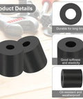 Reduce vibration and noise with 20 durable neoprene anti vibration spacers, 6mm ID x 25mm OD x 25mm thick, ideal for HVAC.
