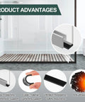 200 Pack Neoprene Setting Blocks For Glass Centering And Channel Installations Cushioned Spacers, shown in use in a shower enclosure.