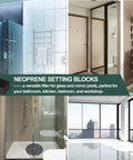 200 Pack Neoprene Setting Blocks For Glass Centering And Channel Installations Cushioned Spacers in use in various rooms